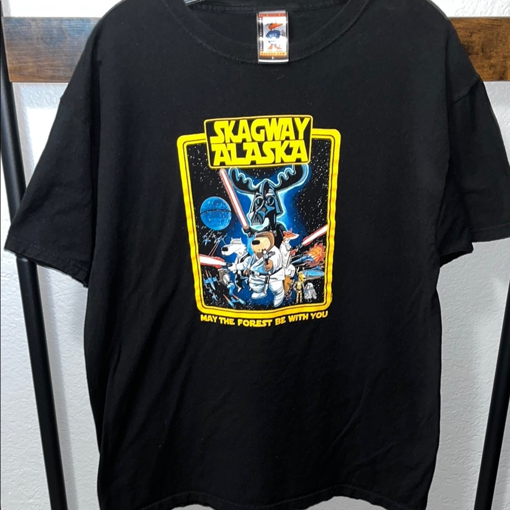Skagway Alaska Black Graphic Kids T-Shirt
